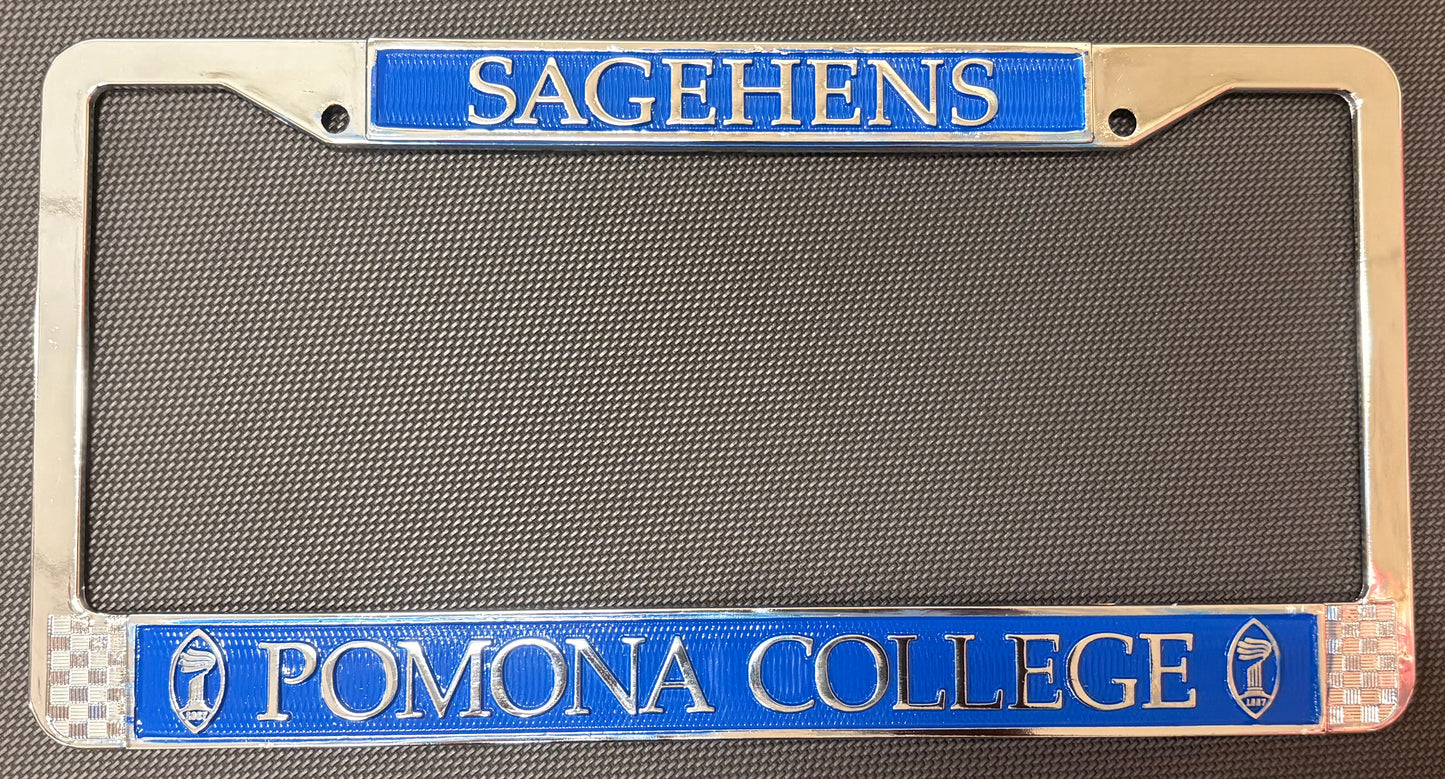 Chrome Sagehen License Frame