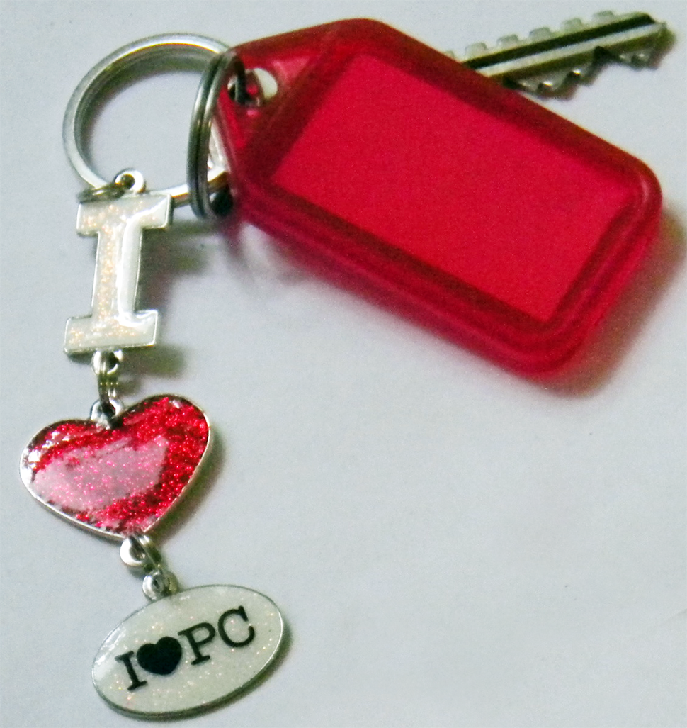 I Love PC Keychain