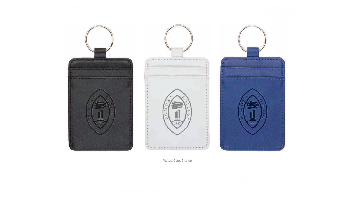 Leatherette ID Holder with Single Seal