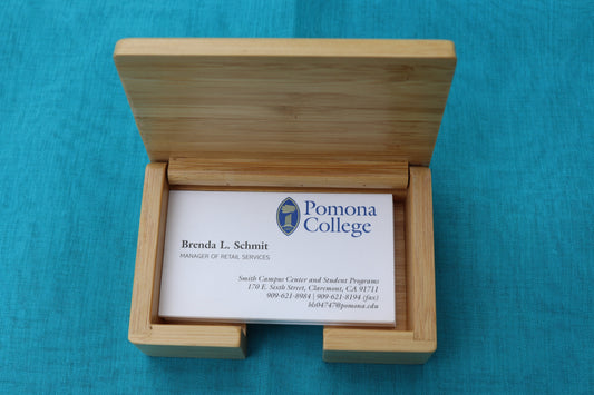 Bamboo Business Card Holder