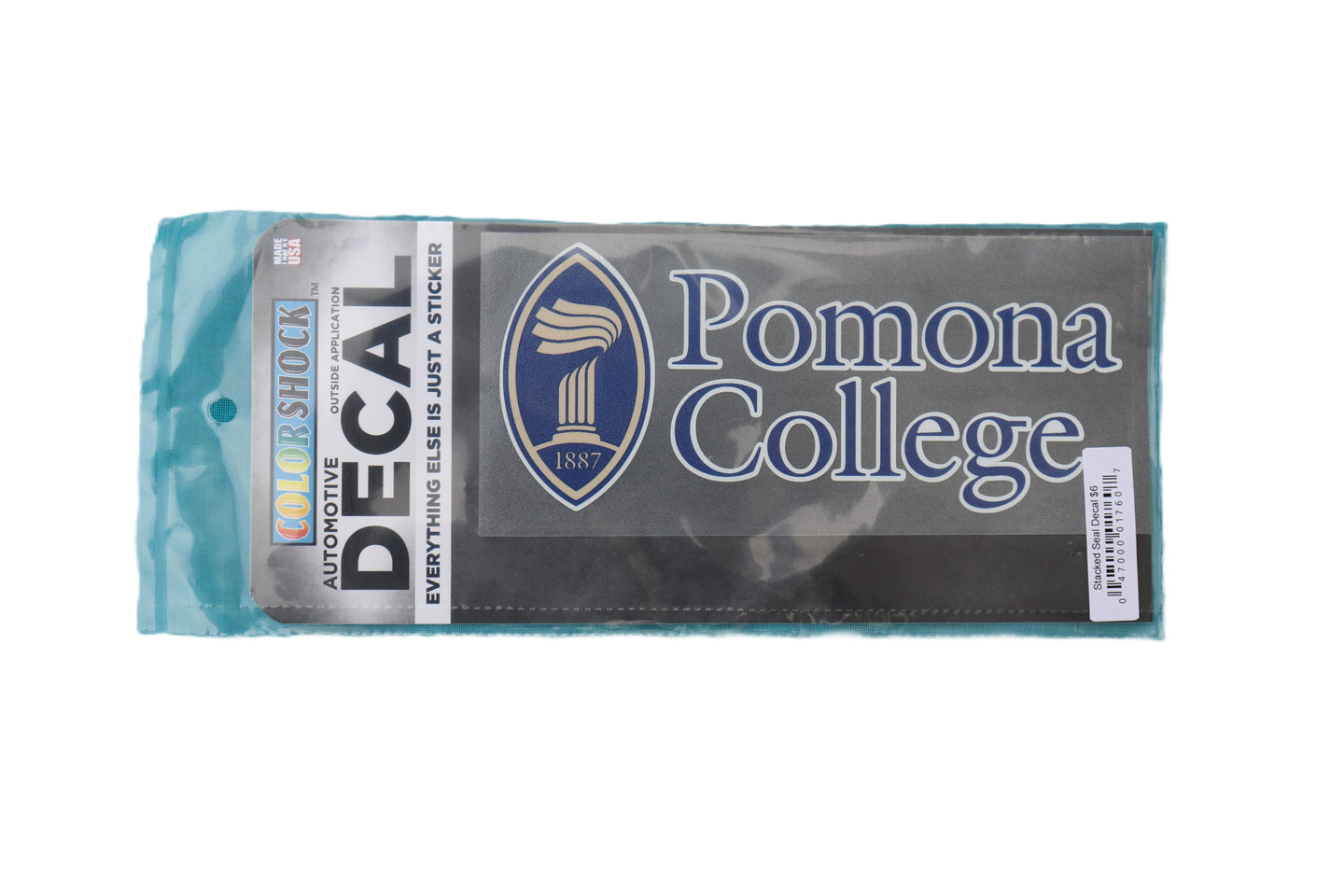 Stacked Seal Pomona College Decal