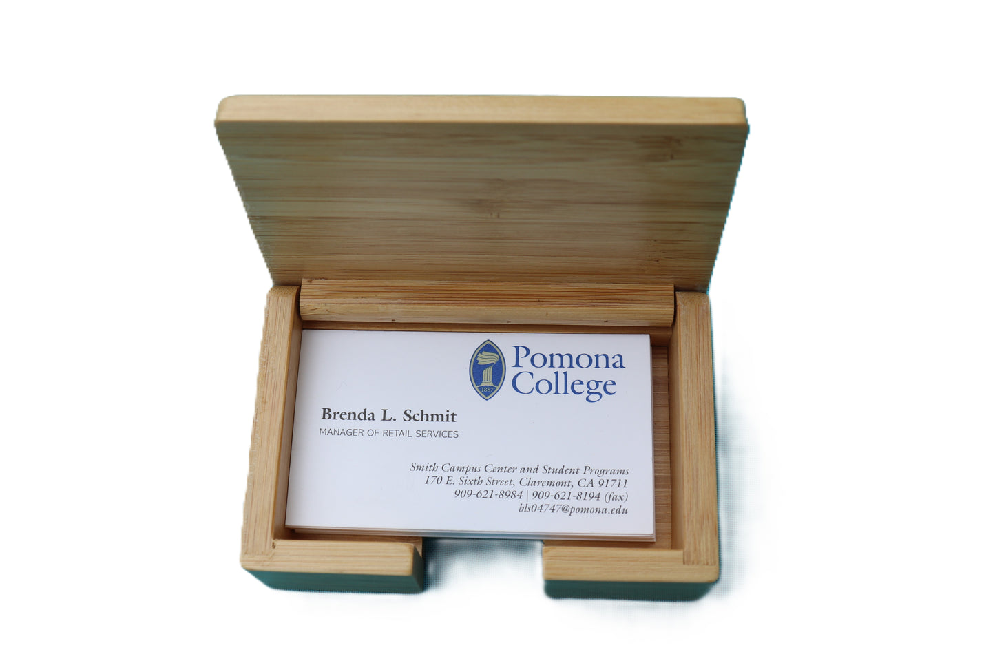 Bamboo Business Card Holder