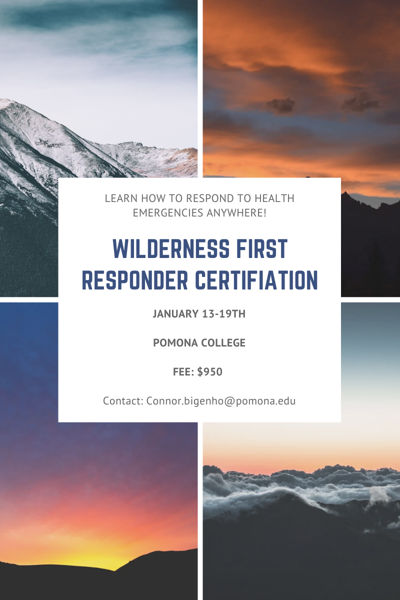 Wilderness First Responder Certification