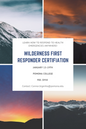 Wilderness First Responder Certification