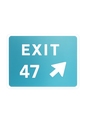 Exit 47 sticker