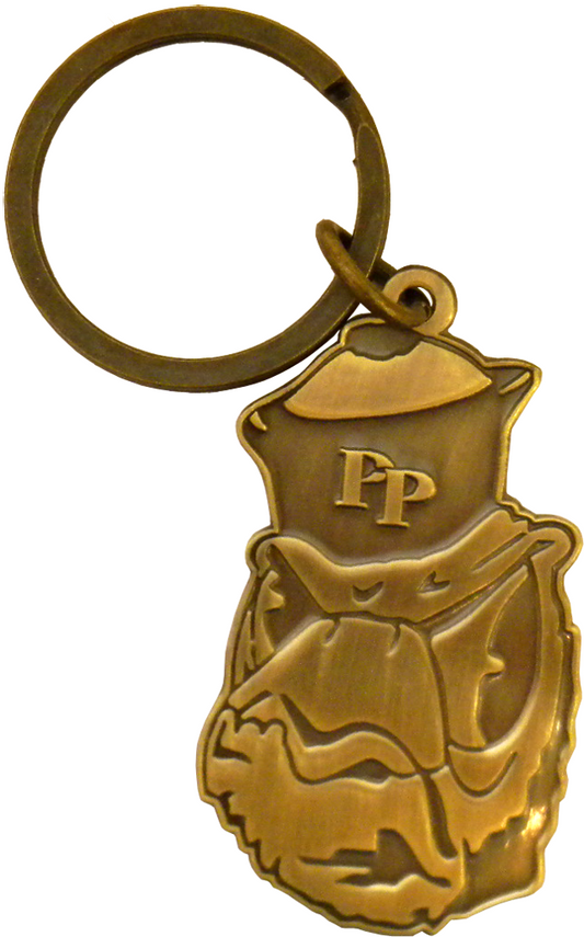 Cecil Brass Keychain