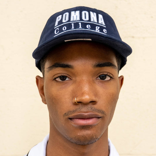 Embroidered Pomona College Cap w/ 2 bars
