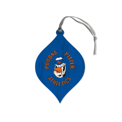 Pomona-Pitzer Athletics Teardrops Ornament