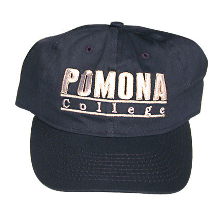 Embroidered Pomona College Cap w/ 2 bars
